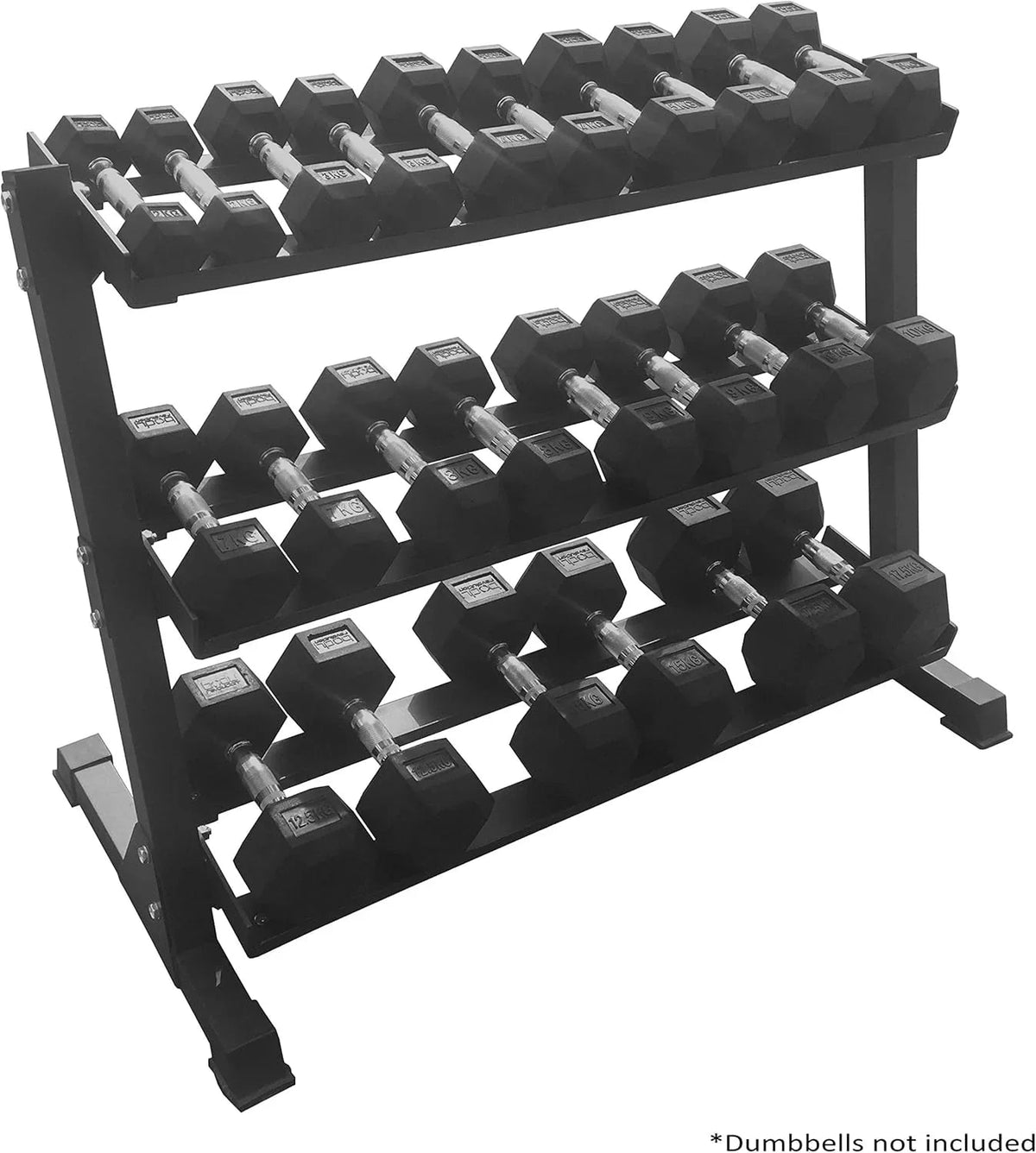 Dumbbell Rack Wide 3 Tier - Used - Very Good