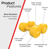 2 x 8KG Neoprene dumbbells - Used - Good
