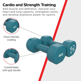 2 x 4KG Neoprene dumbbells - Used - Good