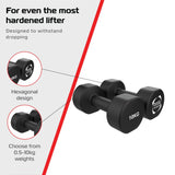 2 x 10KG Neoprene dumbbells - Used - Good