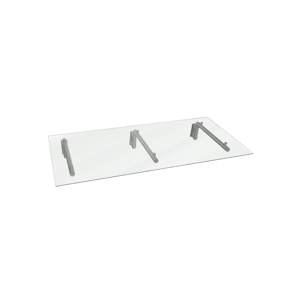 MonsterShop Glass Door Canopy & Brackets, 180cm W, 80cm D - Used - Very Good