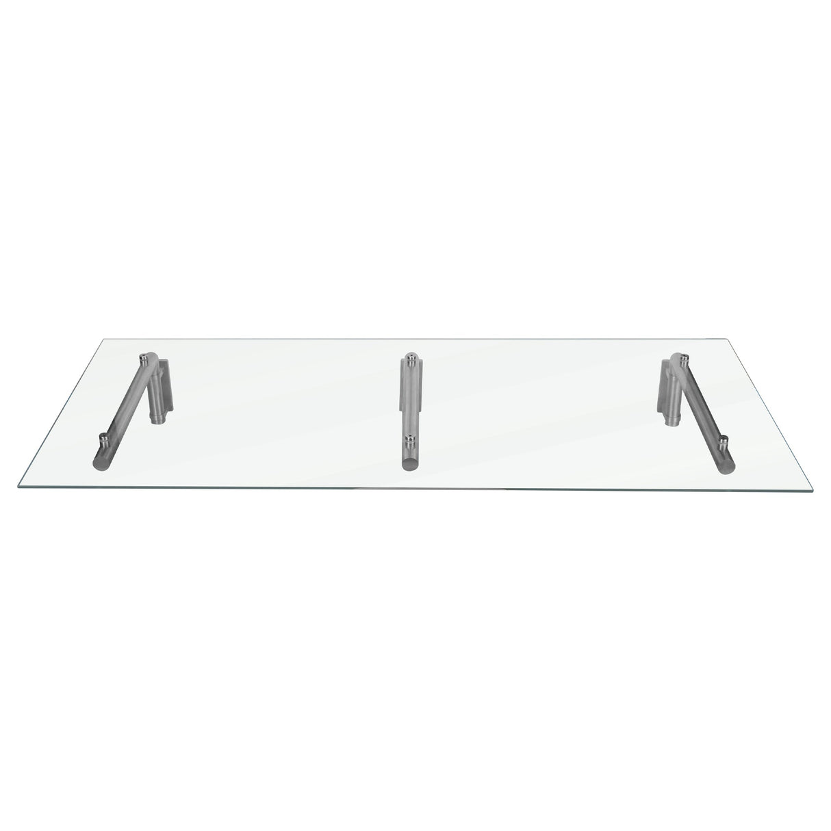 MonsterShop Glass Door Canopy & Brackets, 180cm W, 80cm D - Used - Acceptable