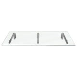 MonsterShop Glass Door Canopy & Brackets, 180cm W, 80cm D - Used - Very Good