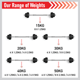 Body Revolution Cast Iron Dumbbell Set 15 kg - 50 kg - Like New