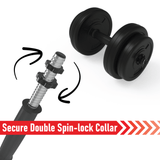 Body Revolution Vinyl Dumbbell Set    (10kg - 50kg) - Used - Good