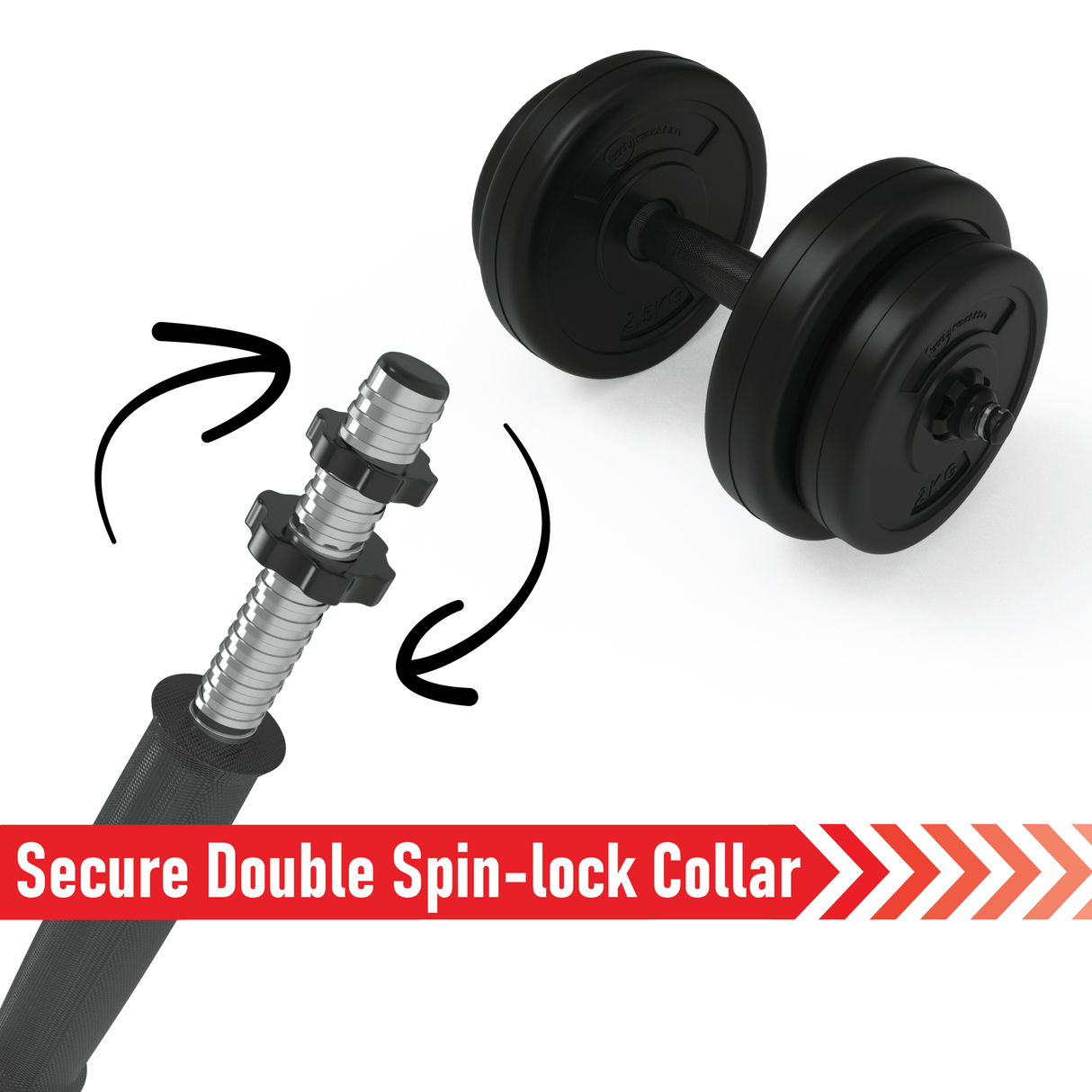 Body Revolution Vinyl Dumbbell Set    (10kg - 50kg) - Used - Acceptable