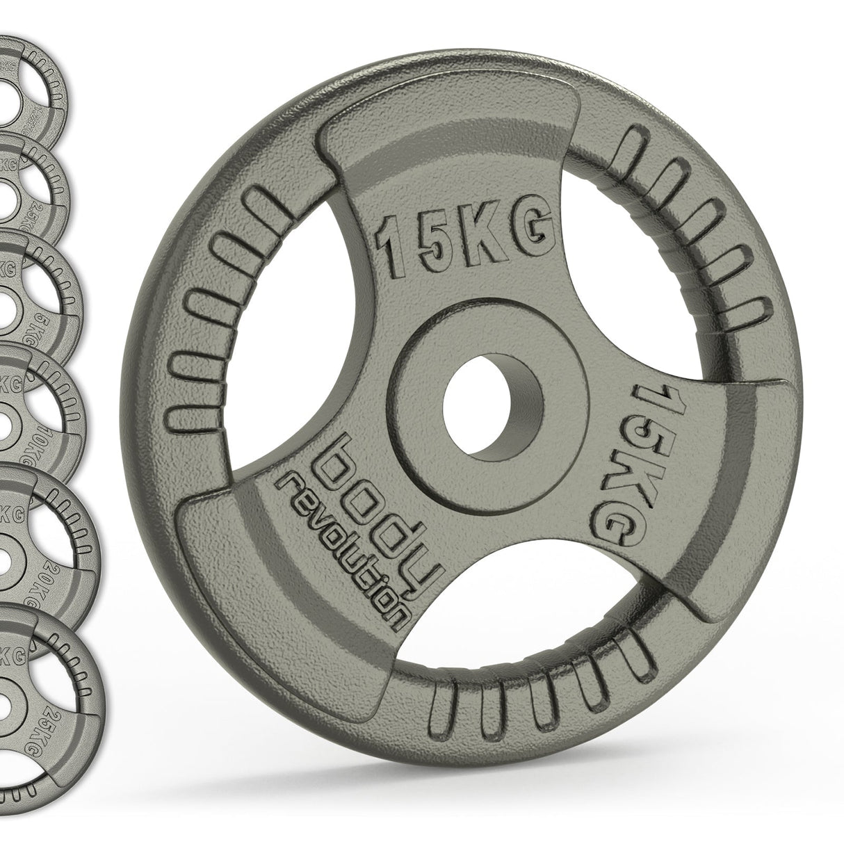Olympic Tri Grip Cast Iron Weight Plates - Pairs & Sets - Like New