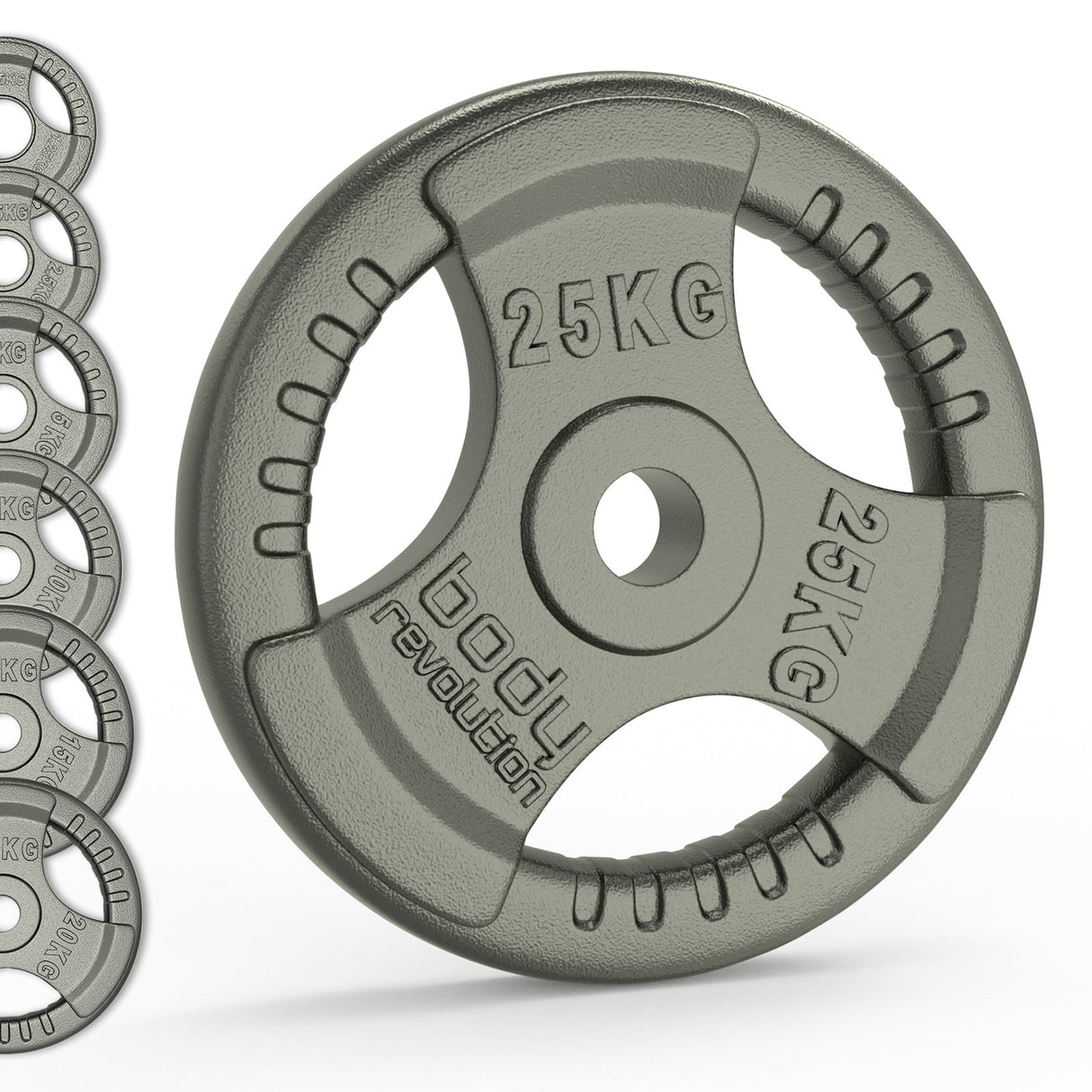 Olympic Tri Grip Cast Iron Weight Plates - Pairs & Sets - Like New