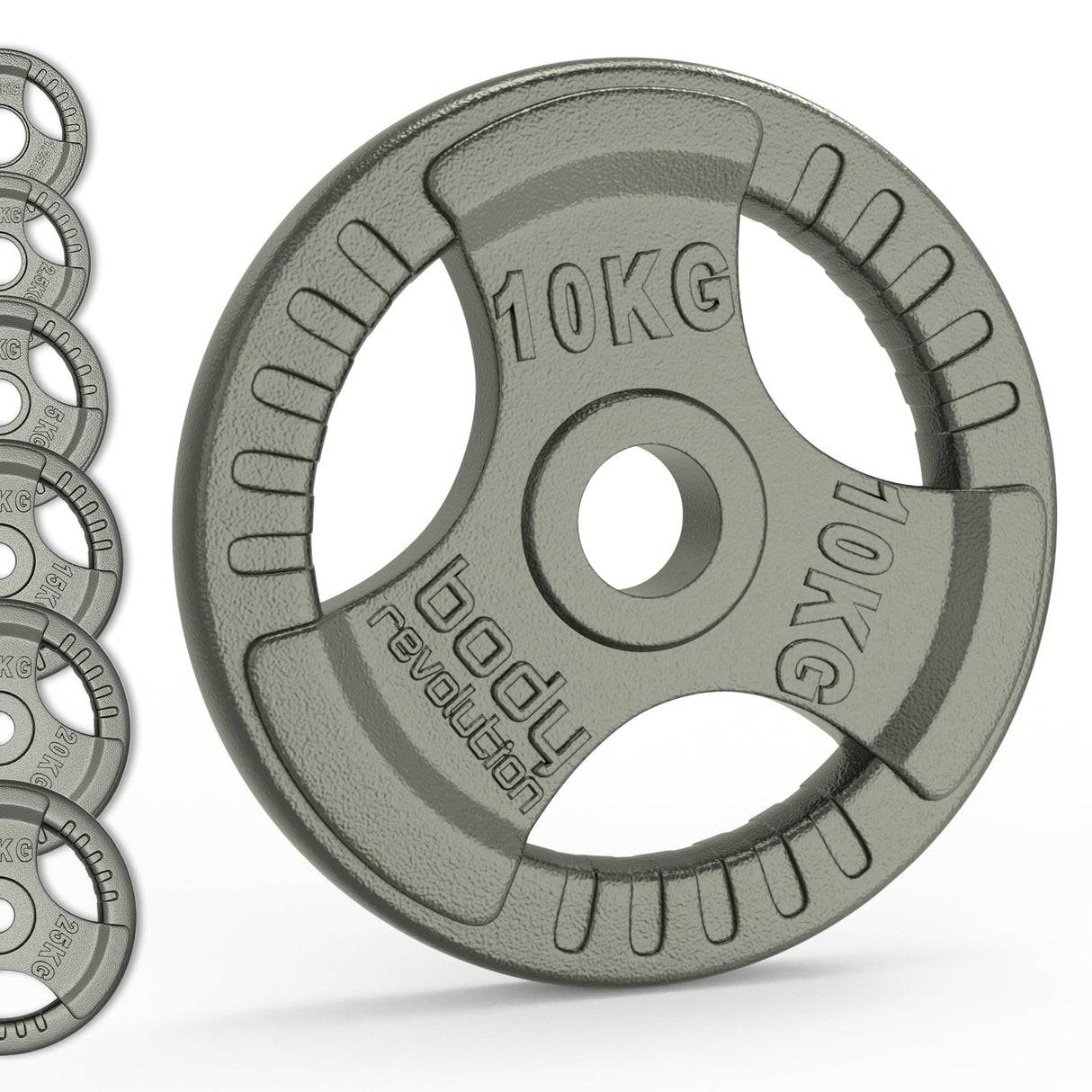 Olympic Tri Grip Cast Iron Weight Plates - Pairs & Sets - Like New