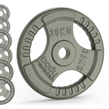 Olympic Tri Grip Cast Iron Weight Plates - Pairs & Sets - Like New