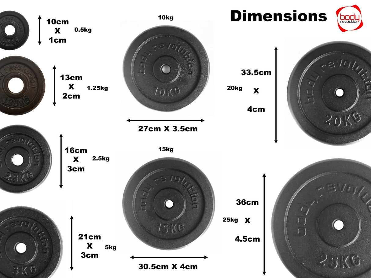 Cast Iron Weight Plates - Used - Good