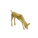 Light Up Reindeer Gold Grazing Doe - 61cm 120 Ice White LED - Used - Good