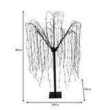 Weeping Willow Tree - 180cm Black 400 Warm White LED - Used - Good