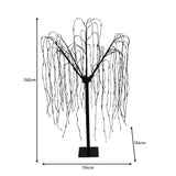 Weeping Willow Tree - White- 240cm - Warm White - Used - Acceptable