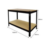 Q-RAX Black Workbench 100cm - Used - Acceptable