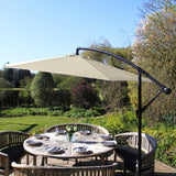 Cream Cantilever Parasol - Used - Good