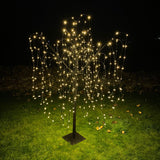 Weeping Willow Tree - 180cm Black 400 Warm White LED - Like New