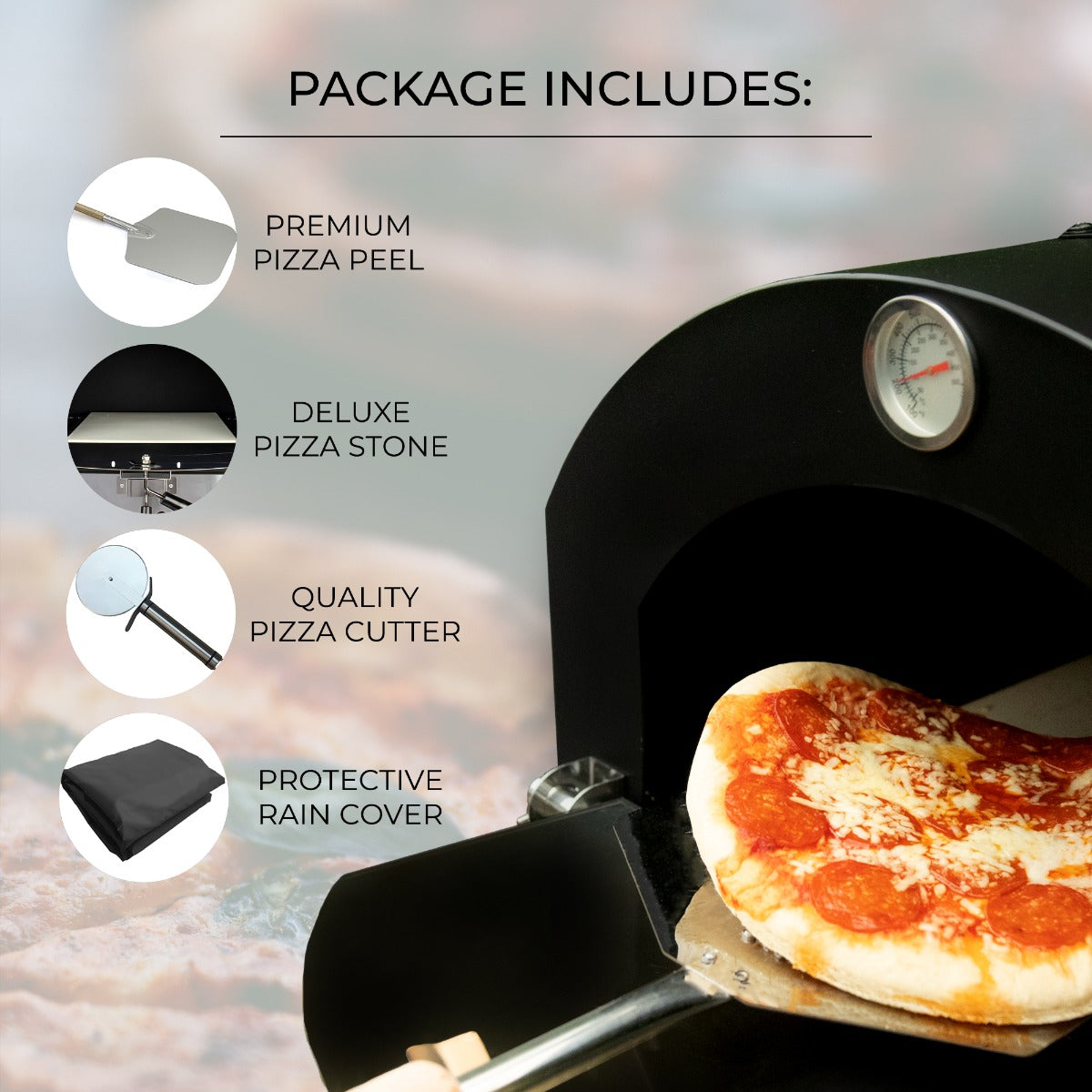 KuKoo Outdoor Pizza Oven & Cover - Like New