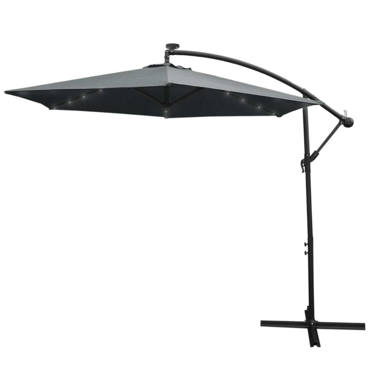 Grey 3m LED Cantilever Parasol - Used - Very Good