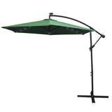 Green 3m LED Cantilever Parasol - Used - Good