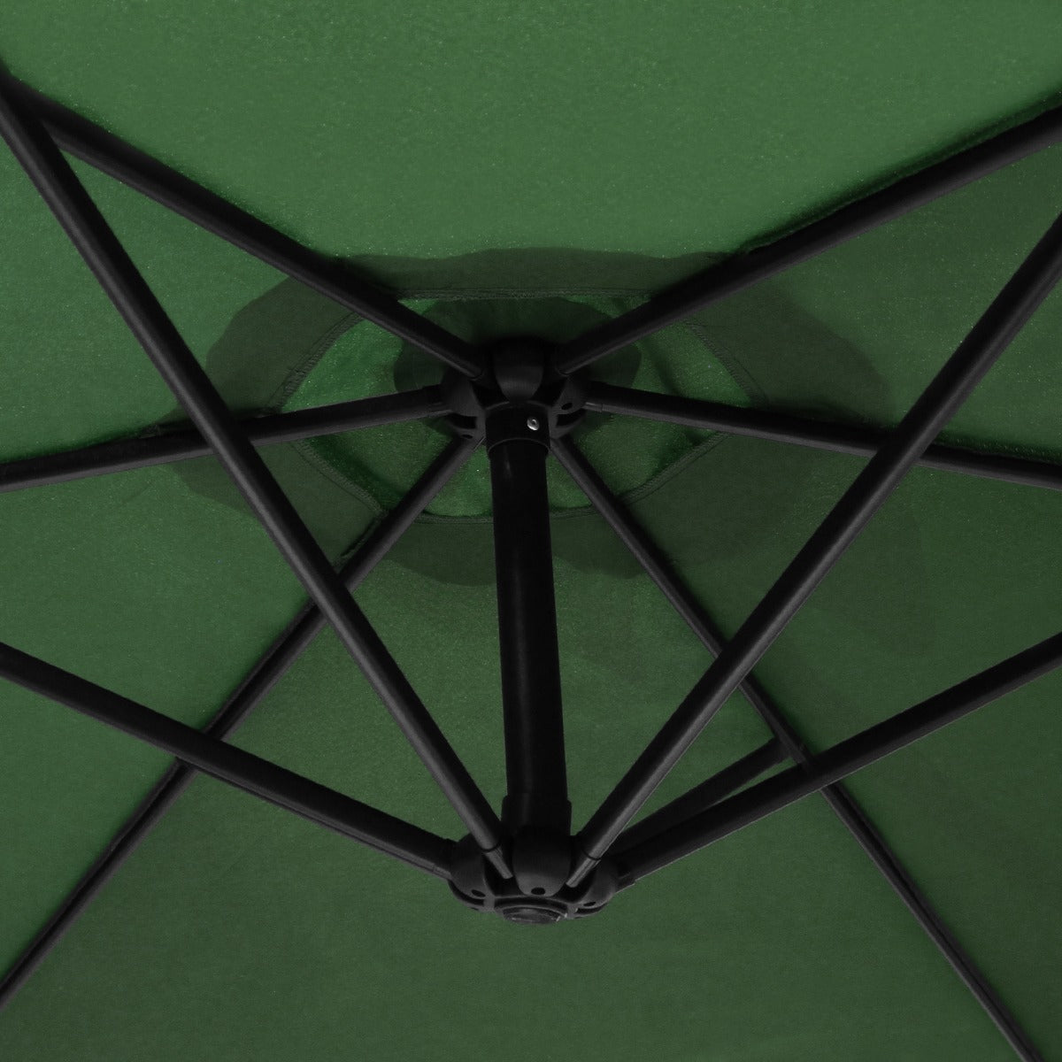 Green 3m LED Cantilever Parasol With Fan Base - Used - Good