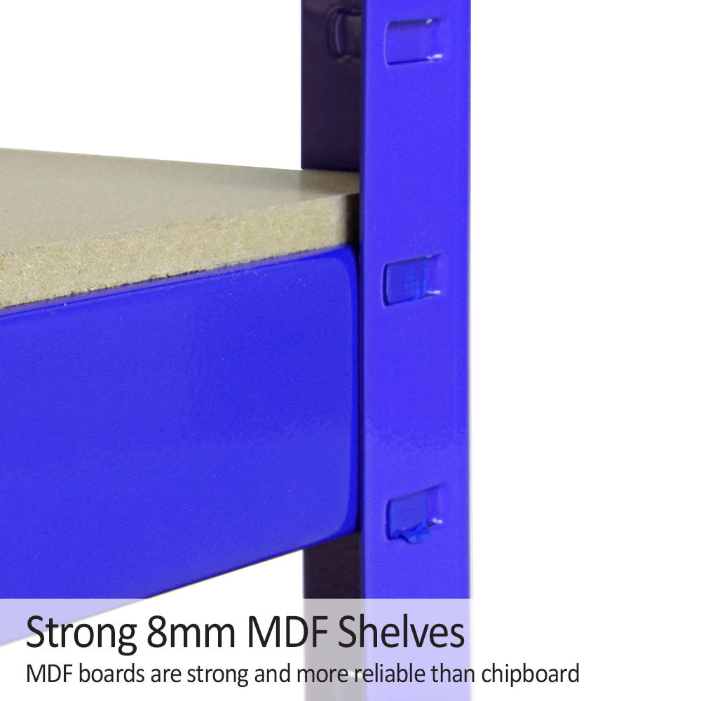 Monster Racking T-Rax Strong Storage Shelves, Blue, 120cm W, 45cm D - Used - Acceptable