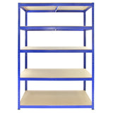 Monster Racking T-Rax Strong Storage Shelves, Blue, 120cm W, 60cm D, Set of 9 - Like New