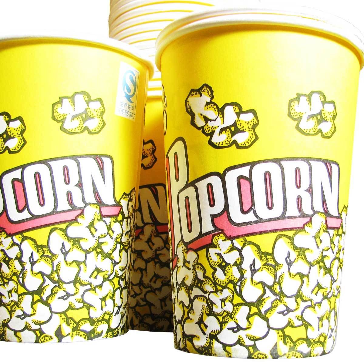 25 x 32oz KuKoo Popcorn Cartons / Boxes - Used - Very Good