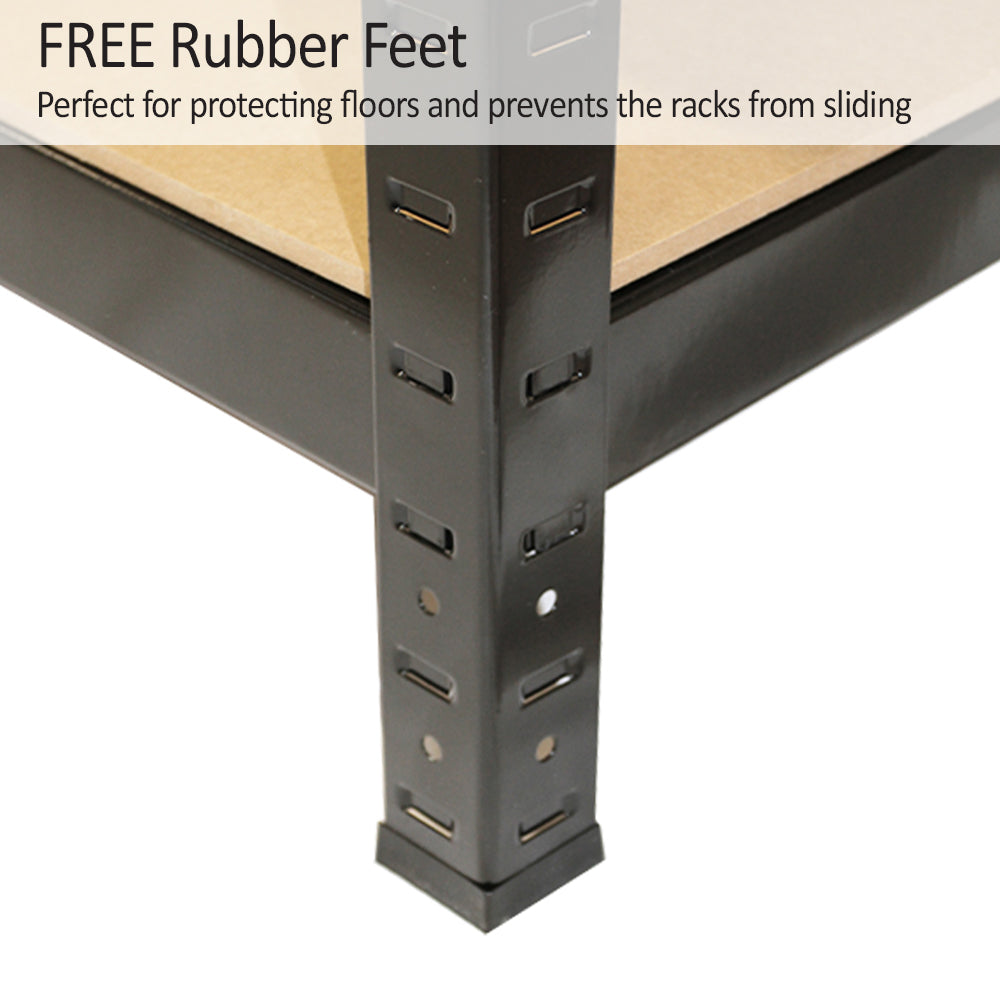 Monster Racking T-Rax Heavy Duty Shelving Units, Black, 75cm W, 30cm D - Used - Very Good