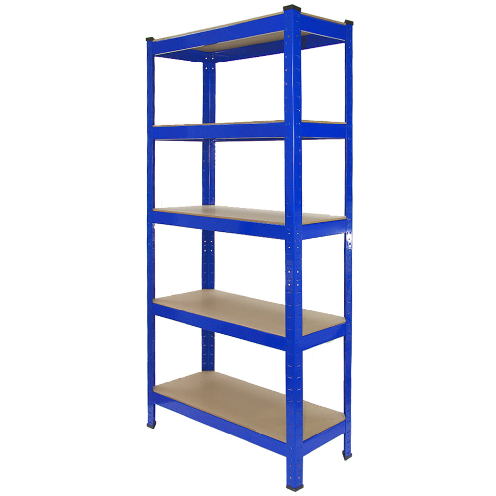 Racking Storage Shelving Heavy Duty Garage 5 Tier 75cm Steel Shelves Warehouse[Blue,8] - Used - Good