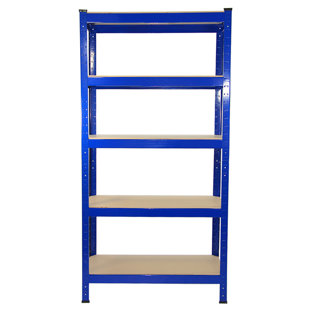 Racking Storage Shelving Heavy Duty Garage 5 Tier 75cm Steel Shelves Warehouse[Blue,8] - Used - Good