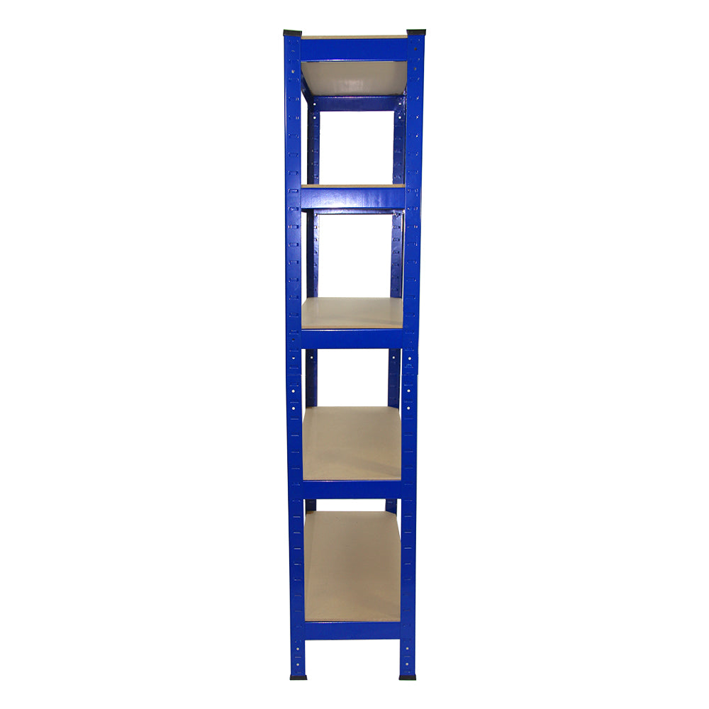 Racking Storage Shelving Heavy Duty Garage 5 Tier 75cm Steel Shelves Warehouse[Blue,8] - Used - Good