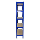 Racking Storage Shelving Heavy Duty Garage 5 Tier 75cm Steel Shelves Warehouse[Blue,8] - Used - Good