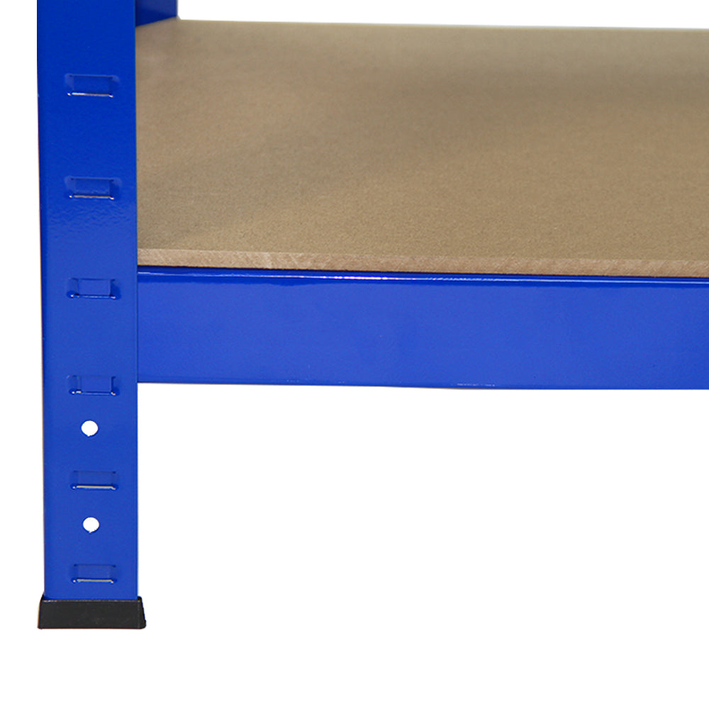 Racking Storage Shelving Heavy Duty Garage 5 Tier 75cm Steel Shelves Warehouse[Blue,8] - Used - Good