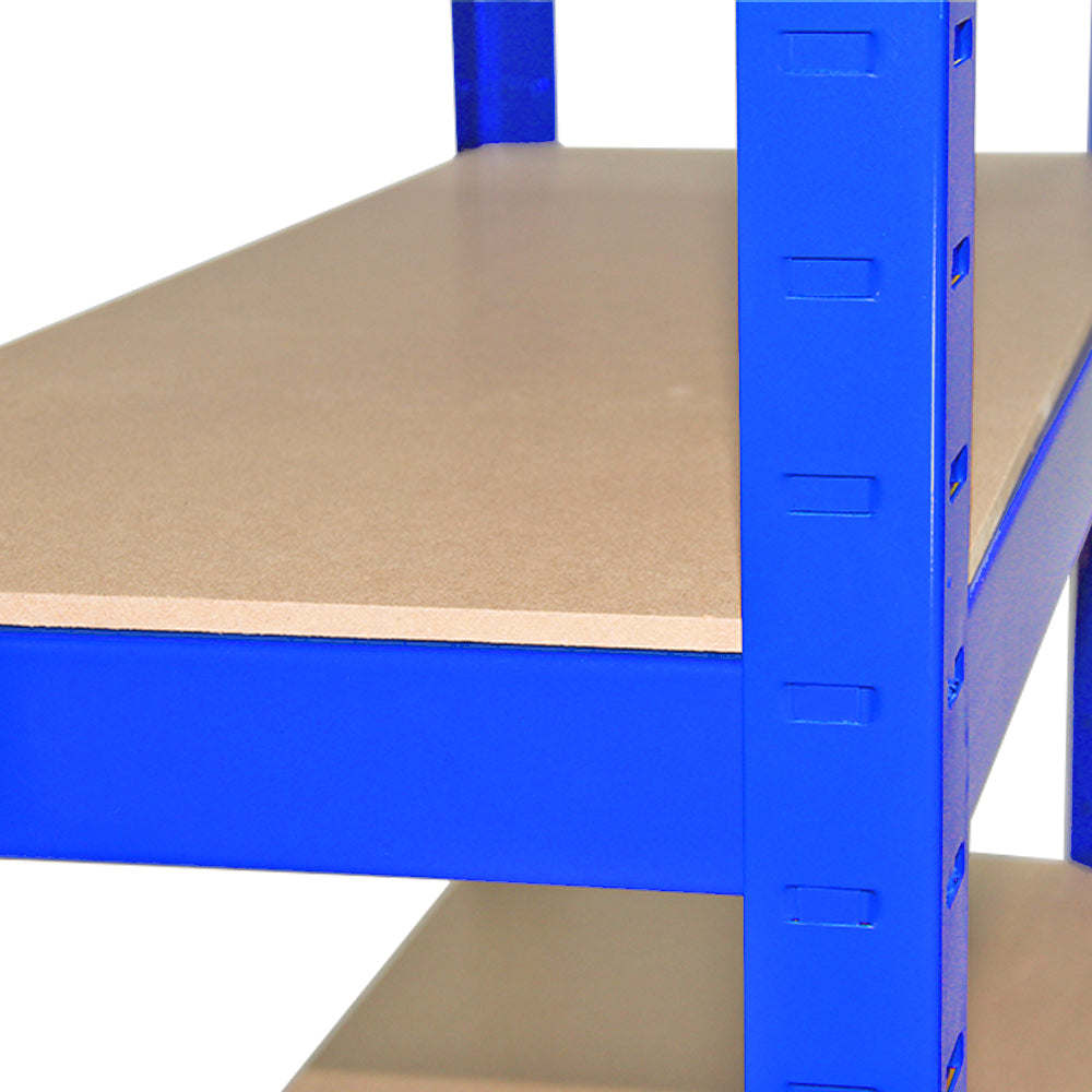 Racking Storage Shelving Heavy Duty Garage 5 Tier 75cm Steel Shelves Warehouse[Blue,8] - Used - Very Good