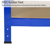 Monster Racking T-Rax Heavy Duty Shelving Units, Blue, 75cm W, 30cm D, Set of 4 - Like New