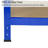 Racking Storage Shelving Heavy Duty Garage 5 Tier 75cm Steel Shelves Warehouse[Blue,8] - Used - Good
