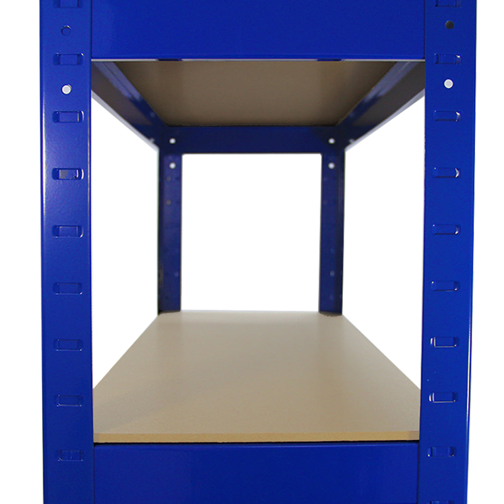 Racking Storage Shelving Heavy Duty Garage 5 Tier 75cm Steel Shelves Warehouse[Blue,8] - Used - Very Good