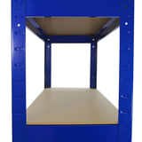 Racking Storage Shelving Heavy Duty Garage 5 Tier 75cm Steel Shelves Warehouse[Blue,8] - Used - Very Good