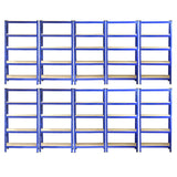 Monster Racking T-Rax Heavy Duty Shelving Units, Blue, 75cm W, 30cm D, Set of 10 - Used - Acceptable