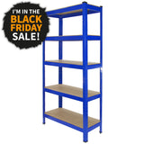 Monster Racking T-Rax Heavy Duty Shelving Units, Blue, 75cm W, 30cm D - Used - Acceptable