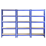 Monster Racking T-Rax Heavy Duty Shelving Units, Blue, 75cm W, 30cm D, Set of 3 - Used - Good