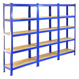 Monster Racking T-Rax Heavy Duty Shelving Units, Blue, 75cm W, 30cm D, Set of 6 - Used - Very Good