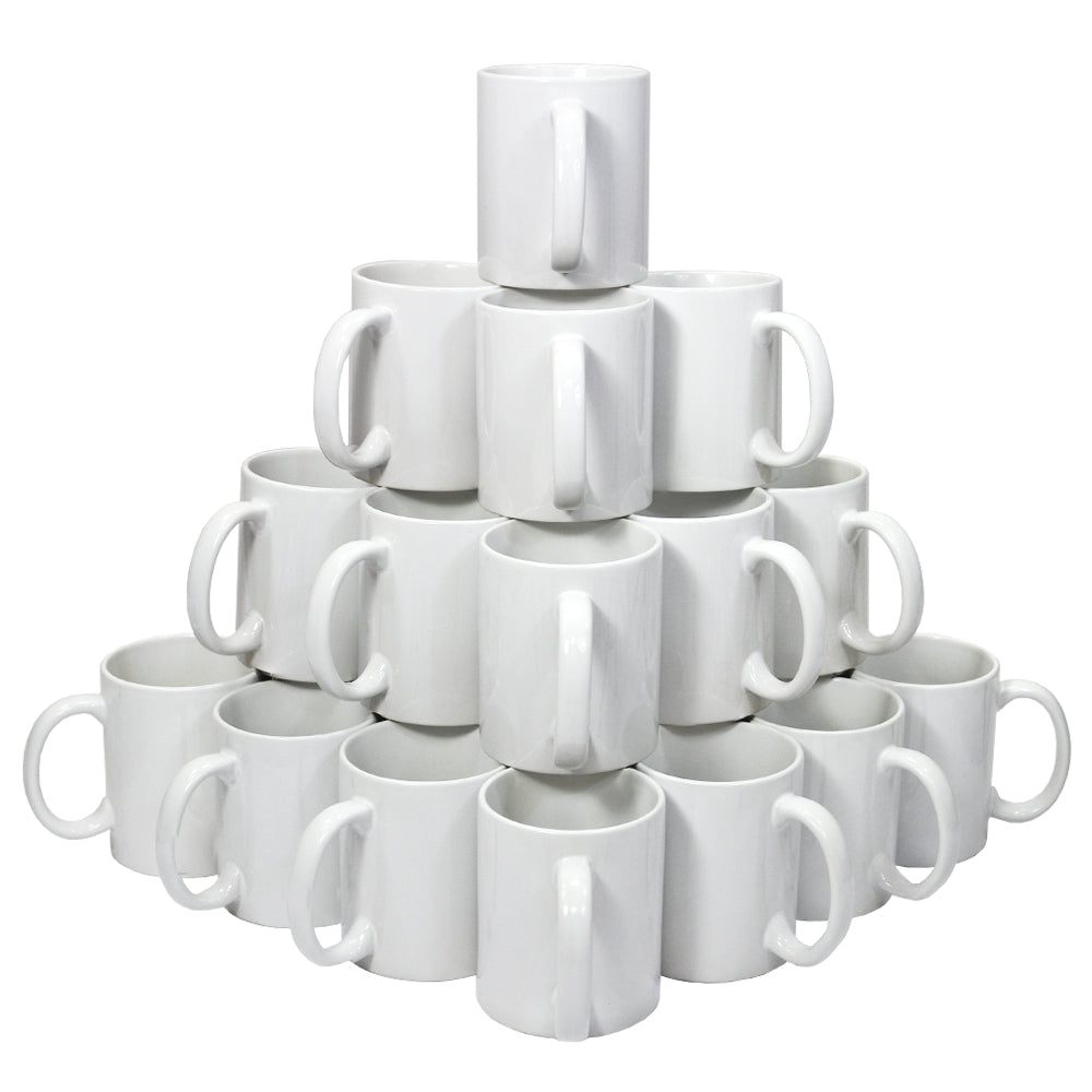 72 White 11oz Mugs & Gift Boxes - Like New