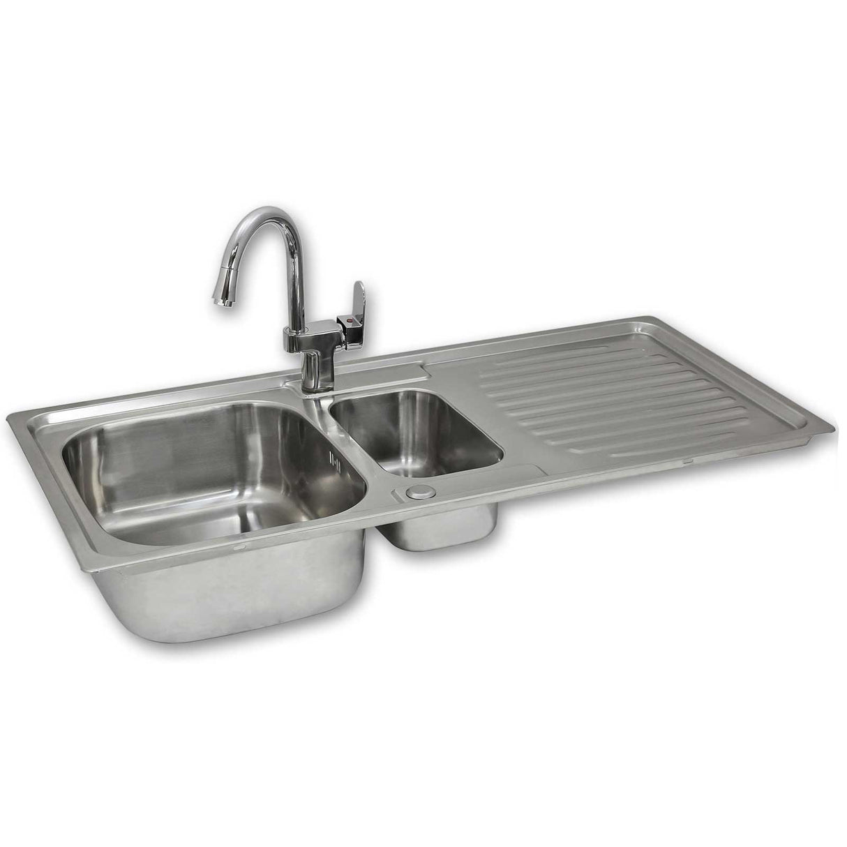 Premium Stainless Steel Kitchen Sink & Confetti Tap - Used - Very Good