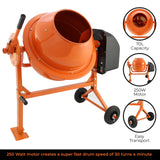 T-Mech Electric Cement Mixer, 70 Litre - Used - Very Good