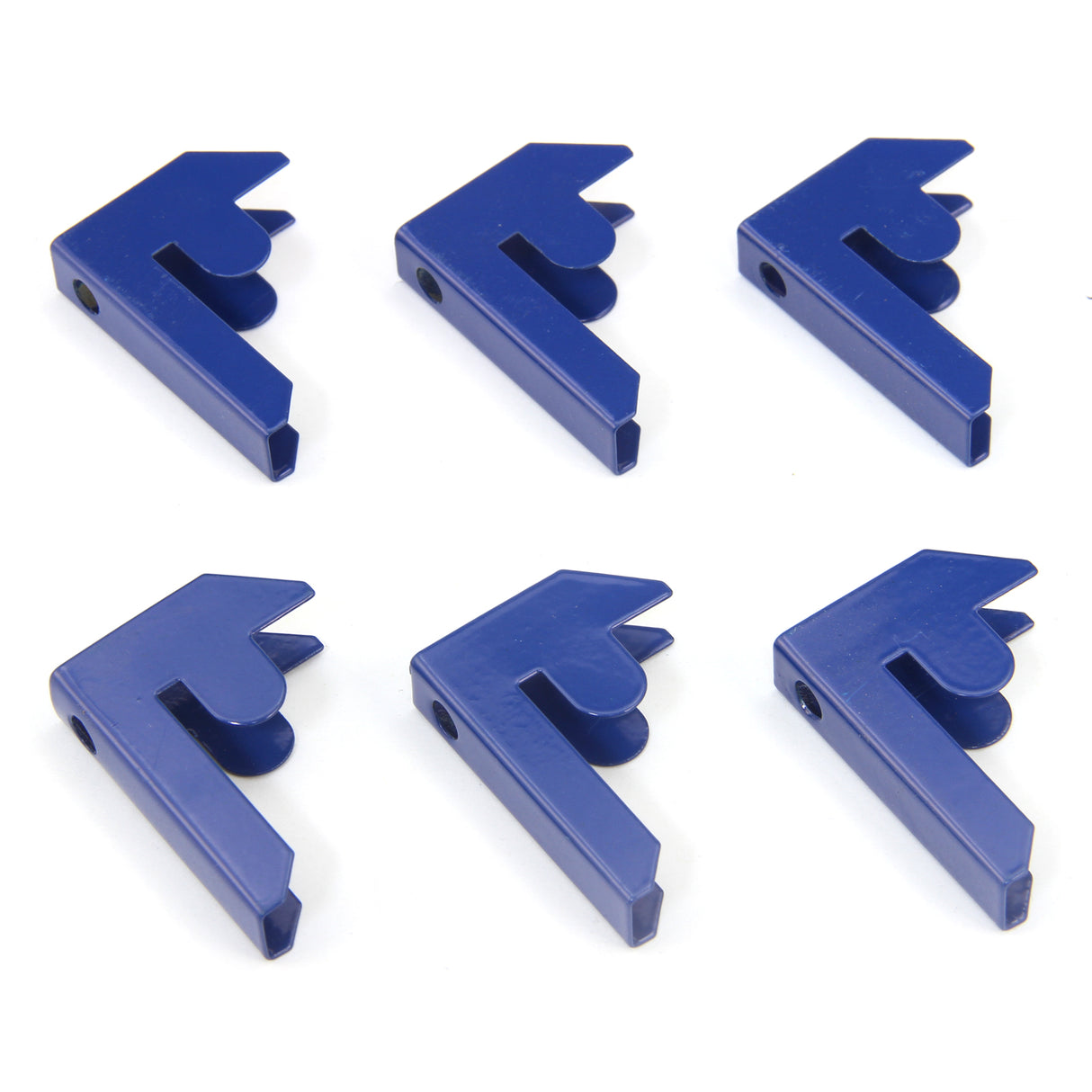 4 x 90cm Blue Storage Racks with 4200kg Capacity, Free Bay Connectors and Mallet - Like New