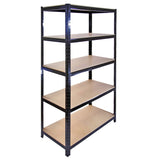 Monster Racking T-Rax Warehouse & Garage Metal Shelving, Black, 90cm W, 45cm D, Set of 10 - Used - Acceptable
