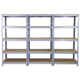 10 x Q-Rax Grey Metal Racking Units 90 x 50 x 180cm - Used - Acceptable