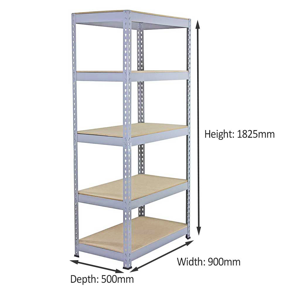 10 x Q-Rax Grey Metal Racking Units 90 x 50 x 180cm - Used - Very Good